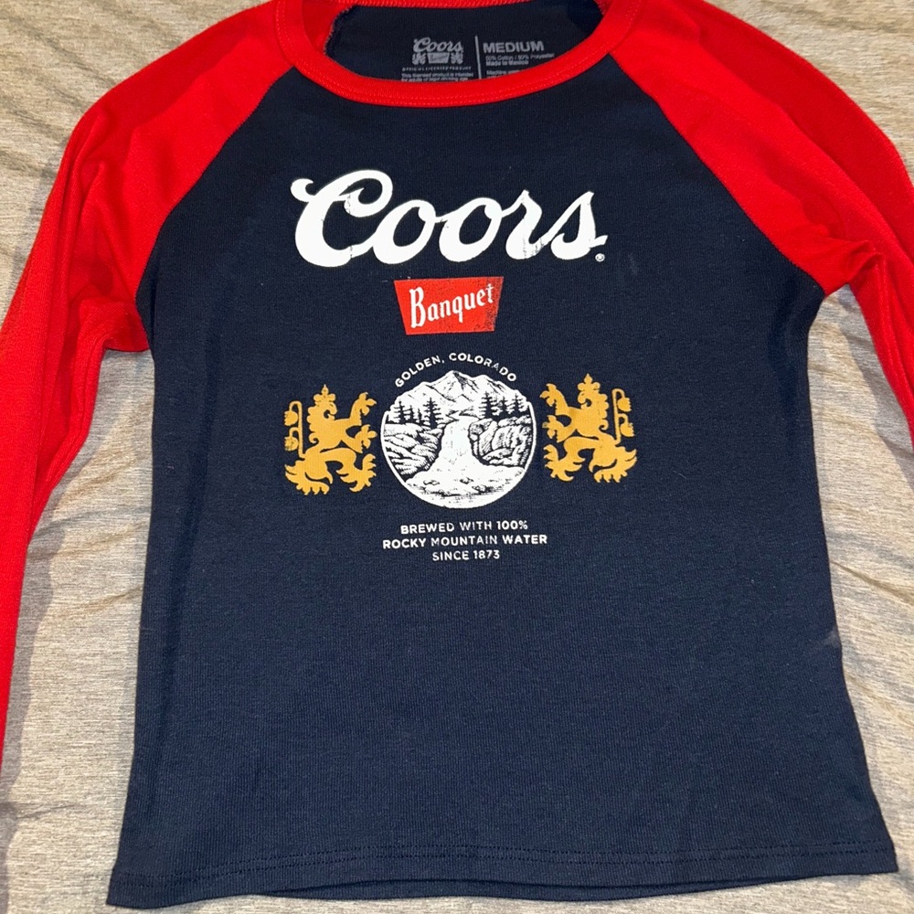 Kids Raglan Shirt - Red and Blue